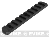 PTS Enhanced Picatinny Keymod Rail Section (Length: 9 Slots / Black)