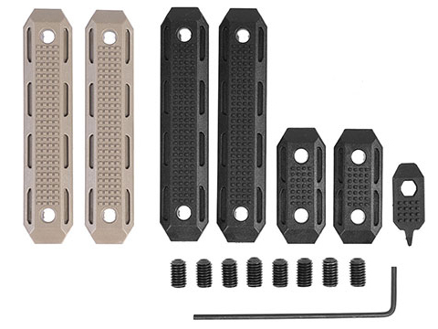 PTS Enhanced Polymer EP M-LOK Rail Cover Set (Color: Black)