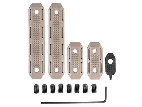 PTS Enhanced Polymer EP M-LOK Rail Cover Set (Color: Flat Dark Earth)