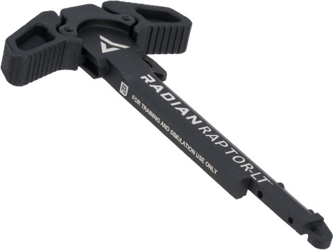 PTS RADIAN Licensed RAPTOR LT Ambidextrous Charging Handle for Airsoft AEG Rifles (Color: Black)
