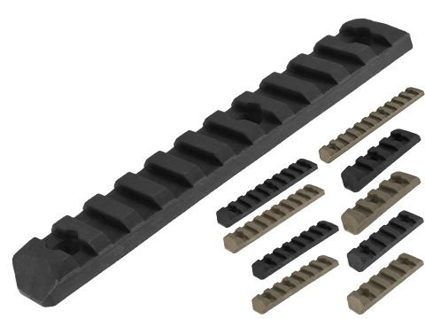 PTS Enhanced Picatinny Keymod Rail Section (Length: 11 Slots / Black)