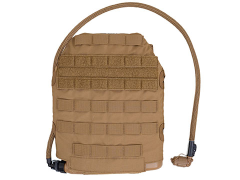 Qore Performance IMS Combo MOLLE Sleeve + IcePlate Curve MOLLE Plate Carrier Hydration System (Color: Coyote Brown / Left Side Port)