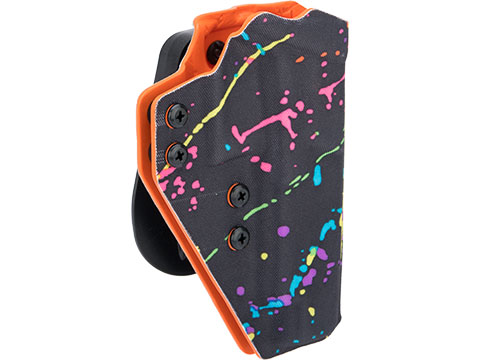 QVO Tactical Secondary OWB Kydex Holster for EMG SAI BLU Series (Color: Limited Edition Splatter)