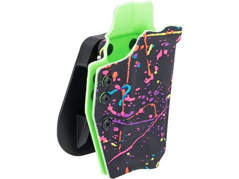 QVO Tactical Secondary OWB Kydex Holster for EMG Hudson H9 Series (Color: Limited Edition Splatter)