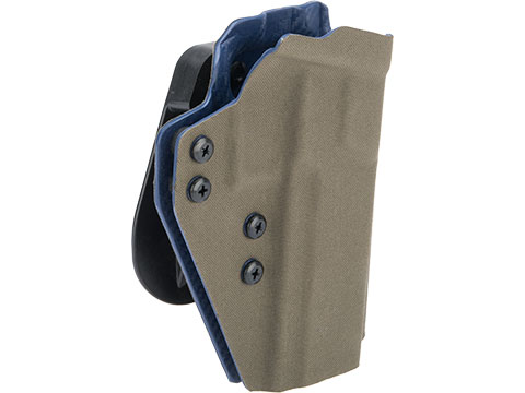 QVO Tactical Secondary OWB Kydex Holster for SIG Sauer M17 Series (Color: Ranger Green)