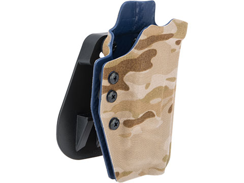 QVO Tactical Secondary OWB Kydex Holster for EMG Hudson H9 Series (Color: Multicam Arid)