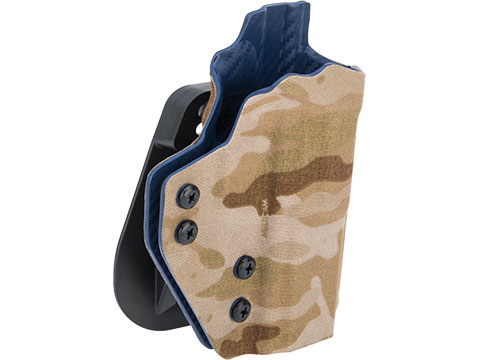 QVO Tactical Secondary OWB Kydex Holster for EMG Archon Type B Series (Color: Multicam Arid)