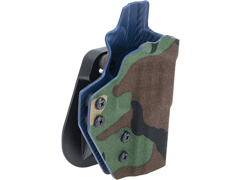 QVO Tactical Secondary OWB Kydex Holster for EMG Archon Type B Series (Color: Woodland)