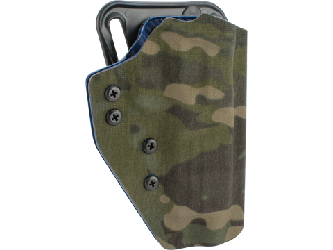 QVO Tactical Secondary OWB Kydex Holster for EMG SAI BLU Series (Color: Multicam Tropic)