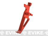 Retro Arms CZ Custom CNC Aluminum Trigger for M4 / M16 Series Airsoft AEG Rifles (Model: Type B / Red)