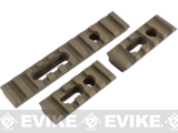 Triple Rail Set w/ Screws for PTS MOE / MASADA / ACR Handguards - Dark Earth