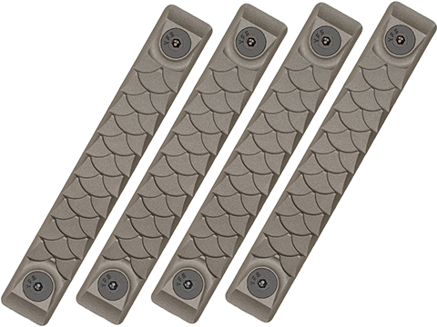 RailScales HTP Dragon Scales for KeyMod and M-LOK Handguards (Model: OD Green / M-LOK / 4 Pack / 2.5 Slot)