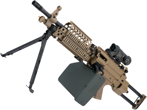 A&K / Evike Limited Edition M249 SAW Machine Gun w/ Metal Receiver (Model: SPW / Dark Earth)