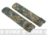 DYTAC 6 Camo Polymer Airsoft Rail Covers - Set of 2 (Color: Digital Woodland)
