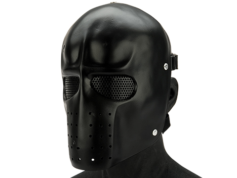 Evike.com R-Custom Fiberglass  Army Full Face Mask (Color: Matte Black / Mesh Lens)