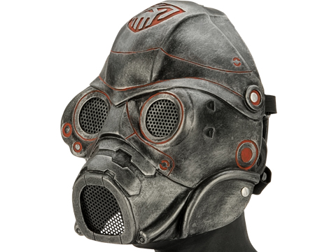 Evike.com R-Custom Fiberglass Wire Mesh Spectre Mask Inspired by Starcraft - Red / Black