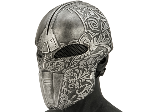 Evike.com R-Custom Fiberglass Wire Mesh Acolyte Type 2 Mask - Silver