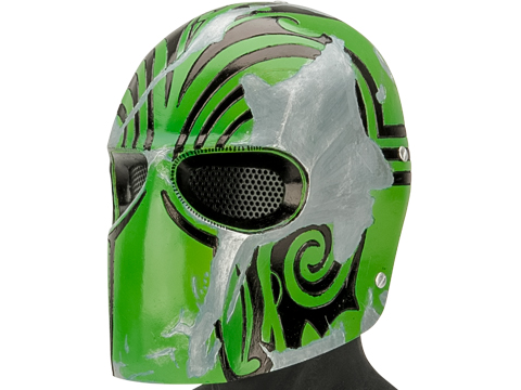 Evike.com R-Custom Fiberglass Wire Mesh Code Name: Bravo Mask - Green