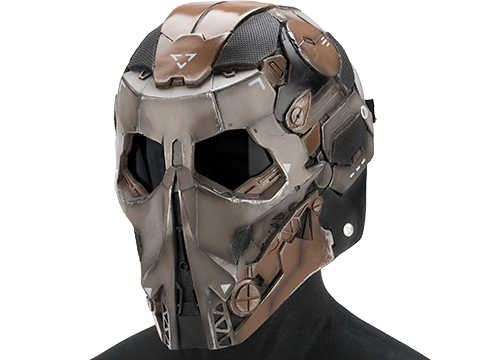 Evike.com R-Custom Fiberglass  Stalker Full Face Mask (Color: Desert  / Smoke Lens)