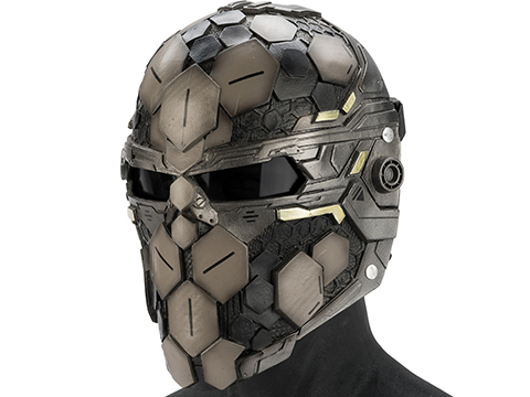 Evike.com R-Custom Fiberglass  Cypher Full Face Mask (Color: Desert / Smoke Lens)