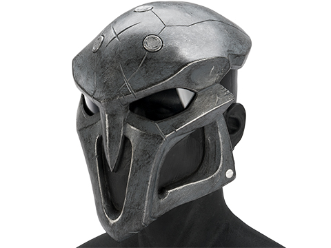 Evike.com R-Custom Fiberglass  Reaper Full Face Mask (Color: Black / Clear Lens)