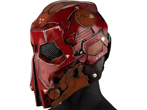 Evike.com R-Custom Fiberglass  Stalker Full Face Mask (Color: Red / Mesh Lens)