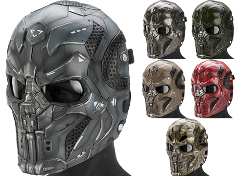 R-Custom Fiberglass KMonger Full Face Mask (Type: Smoke Lens /  Medium)