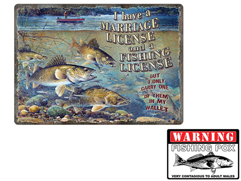 River's Edge Decorative Tin Sign 
