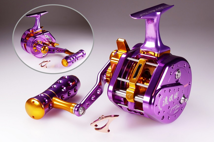 Jigging Master UnderHead Reel (Color: Purple-Gold / PE7 / Right Hand)