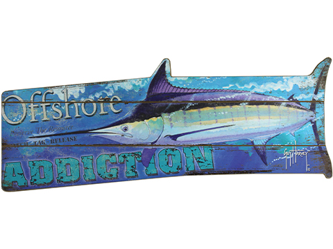 River's Edge Guy Harvey Decorative Wood Sign (Style: Marlin)