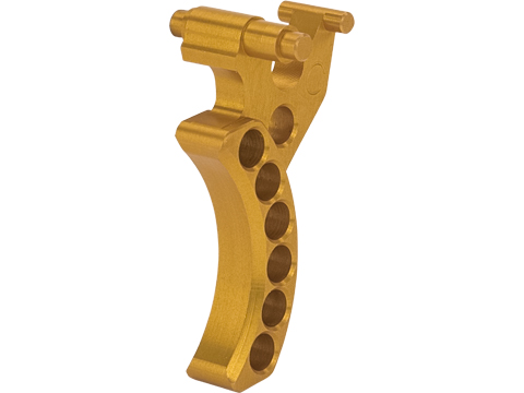 Retro Arms CNC Machined Aluminum Trigger for AK Series AEG Rifles (Color: Gold / Style C)