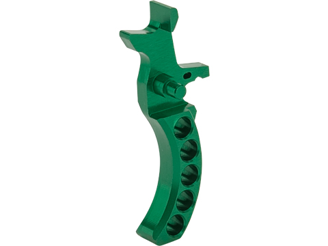Retro Arms CNC Machined Aluminum Trigger for M4 / M16 Series AEG Rifles (Color: Green / Style G)