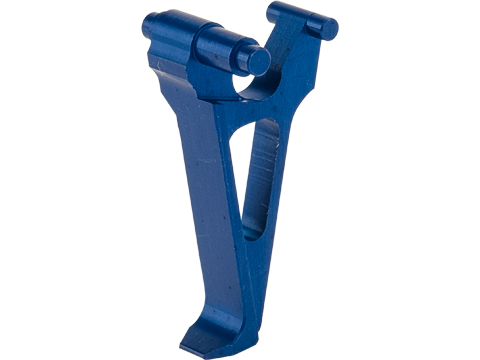 Retro Arms CNC Machined Aluminum Trigger for AK Series AEG Rifles (Color: Blue / Style A)