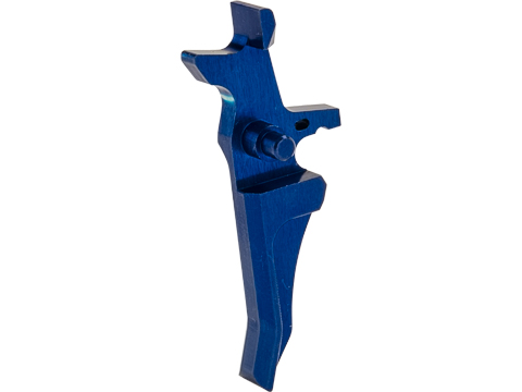 Retro Arms CNC Machined Aluminum Trigger for M4 / M16 Series AEG Rifles (Color: Blue / Style J)