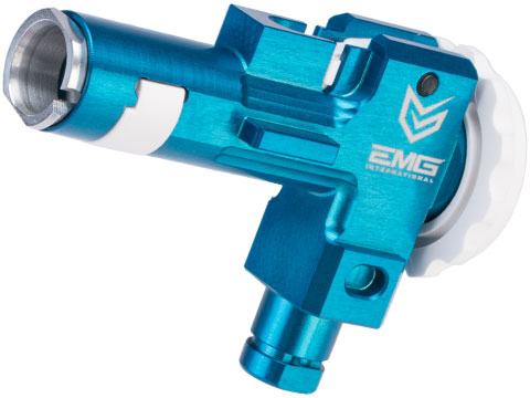 EMG x Retro Arms CNC Machined Aluminum Rotary Hop-Up Unit for M4/M16 Series Airsoft AEGs (Color: Blue)