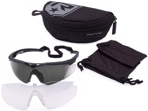 Revision Stingerhawk Essentials Ballistic Eyewear Kit (Color: Silver Mirror)