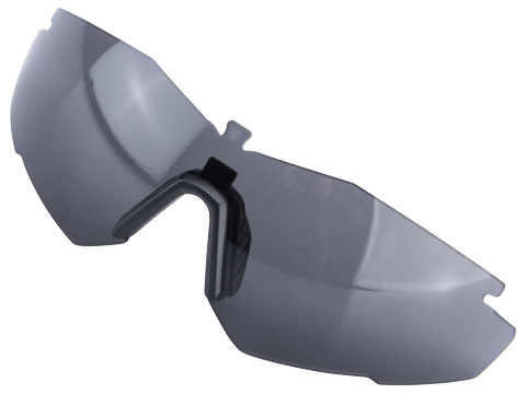 Revision Stingerhawk® Ballistic Eyewear Replacement Lens w/ Adjustable Nose Piece (Color: Smoke)