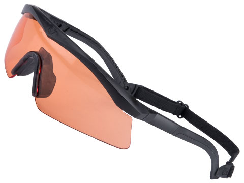 Revision Sawfly® Legacy Ballistic Eyewear Deluxe Kit (Color: Black Frame / Vermillion, Clear & Smoke Lens)