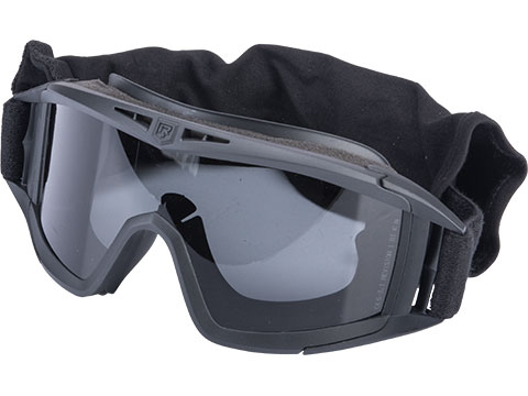 Revision Desert Locust® Ballistic Goggles Essential Kit (Color: Black Frame / Clear & Smoke Lens)
