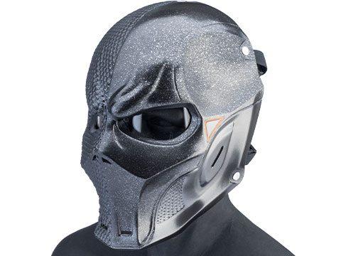 Evike.com R-Custom Fiberglass Merc V3 Full Face Mask (Color: Black / Clear Lens / Medium)