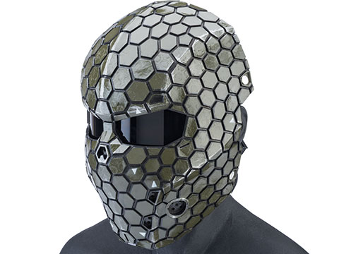 Evike.com R-Custom Fiberglass Hive Full Face Mask (Color: OD Green / Large / Clear Lens)