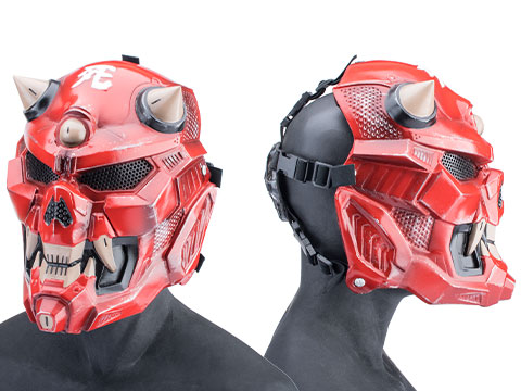 R-Custom Fiberglass KMonger Full Face Mask (Type: Smoke Lens /  Medium)