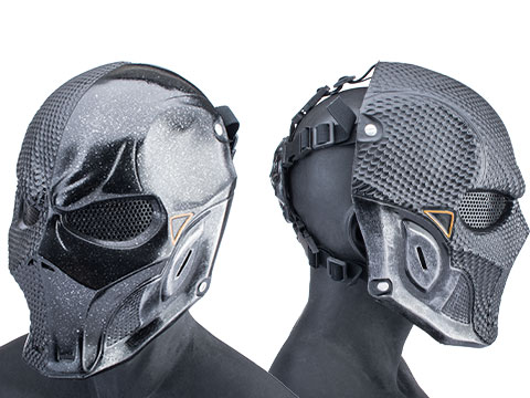 R-Custom Fiberglass KMonger Full Face Mask (Type: Smoke Lens /  Medium)