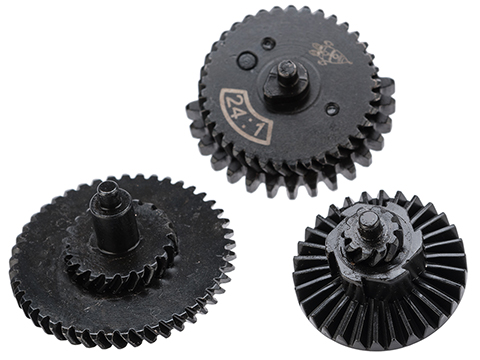 Rocket Airsoft CNC Steel Gear Set for Tokyo Marui Spec Airsoft AEG Gearboxes (Type: 24:1 High Torque)