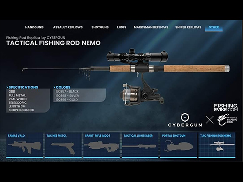 Cybergun x Fishing.Evike April 1st, 2022 Special Limited Edition Tactical Fishing Rod Replica NEMO