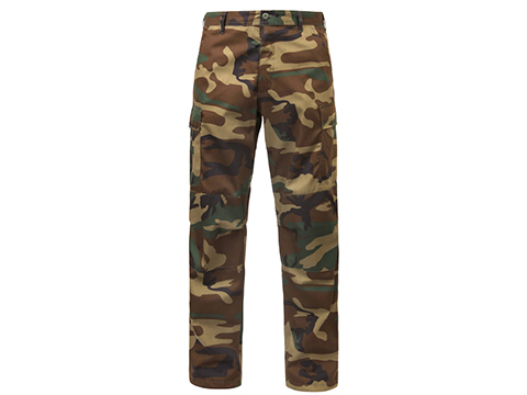 Rothco Relaxed Fit Zipper Fly BDU Pants (Color: Woodland / X-Large)