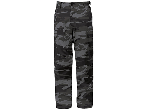 Rothco Camo Tactical BDU Pants (Color: Black Camo / Small)