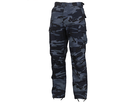 Rothco Camo Tactical BDU Pants (Color: Midnight Blue Camo / Medium)