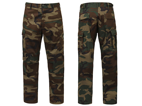 Rothco Camo Tactical BDU Pants (Color: Woodland / Small)