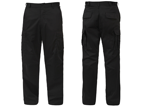 Rothco Camo Tactical BDU Pants (Color: Black / X-Large)